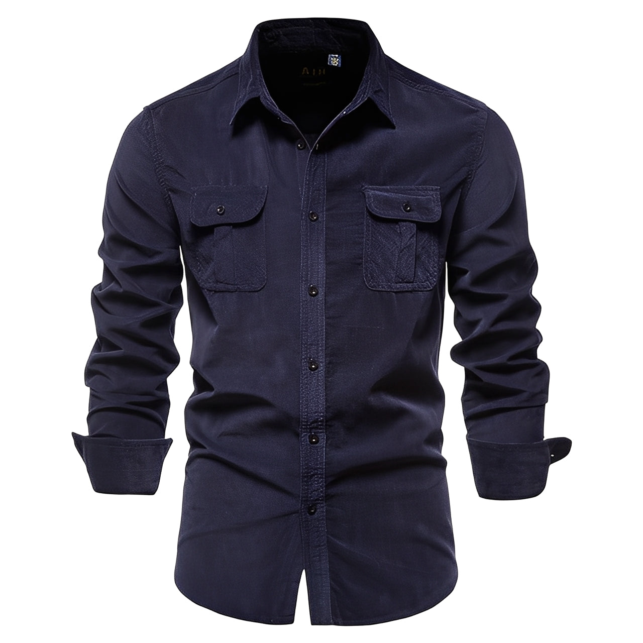 Colbert - Sencillo Camisa de Manga Larga para Hombres