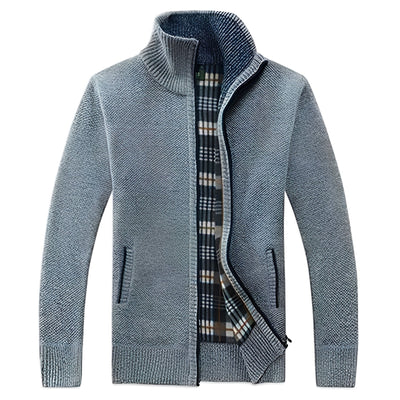 Malinda - Elegante Cardigan con forro de felpa suave para hombres