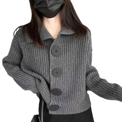 Alexus - Cardigan suelto con botonadura para mujeres