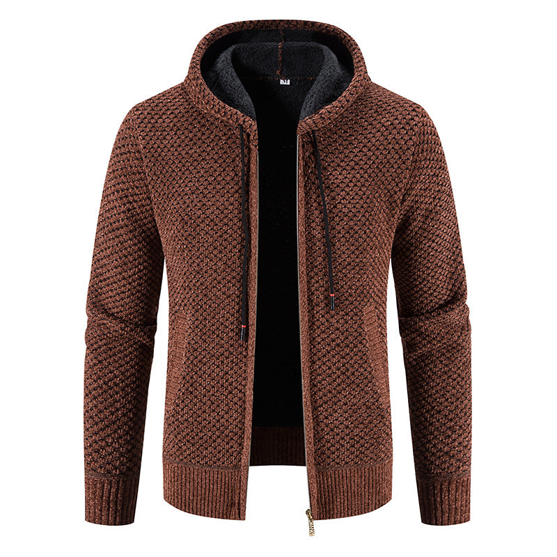 Roswell - Elegante Cardigan con Capucha para Hombres