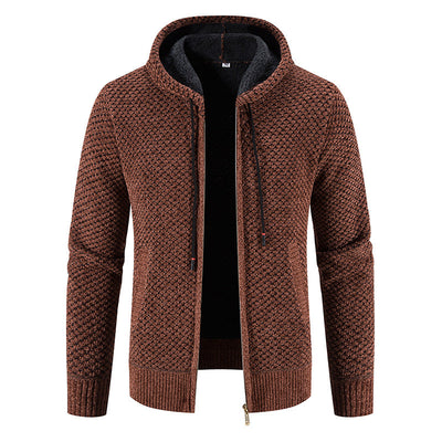Roswell - Elegante Cardigan con Capucha para Hombres