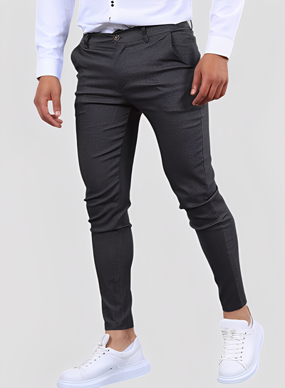 Reynard - Pantalones skinny formales y elásticos para hombres