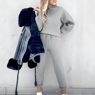 Quincey - Conjunto de chándal suave y casual para mujeres