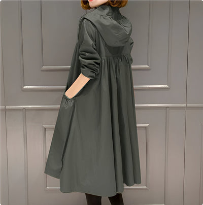Margarette - Elegante impermeable con capucha para mujeres