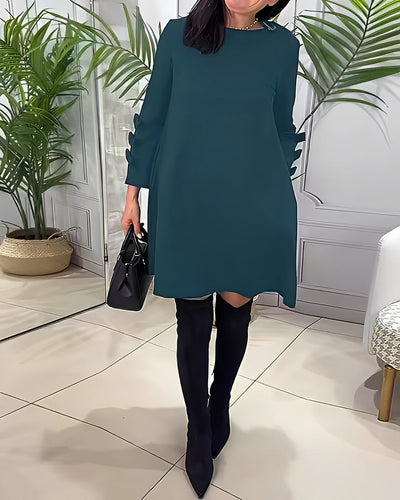 Elenora - Vestido elegante con mangas largas para mujeres