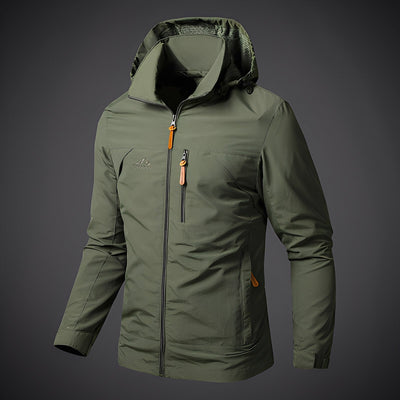 Finnegan - Chaqueta Casual al Aire Libre con Capucha para Hombres