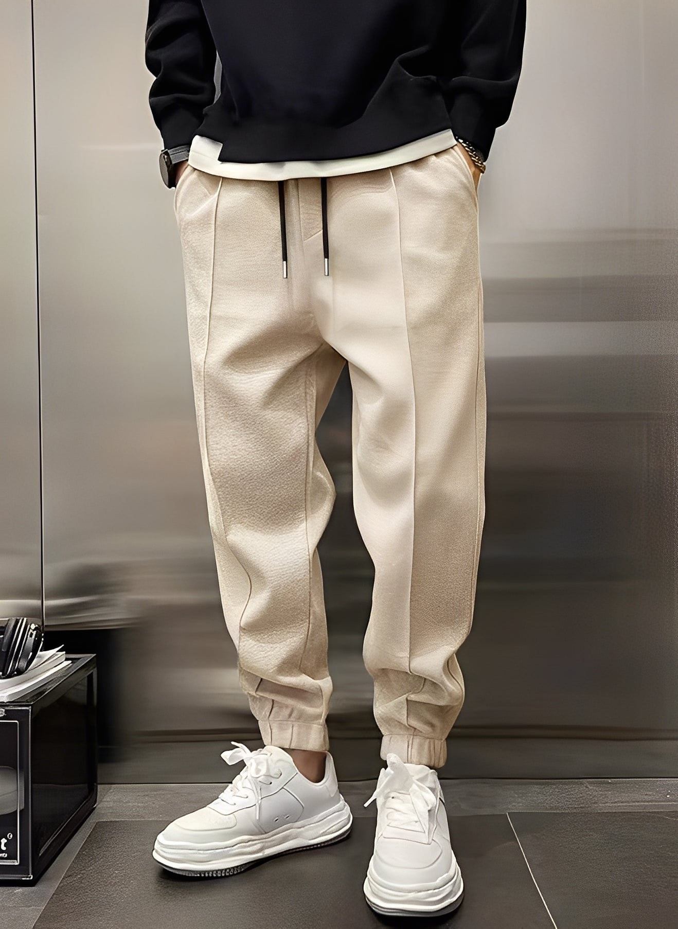 Philip - Casual, grueso, pantalón ancho para hombres