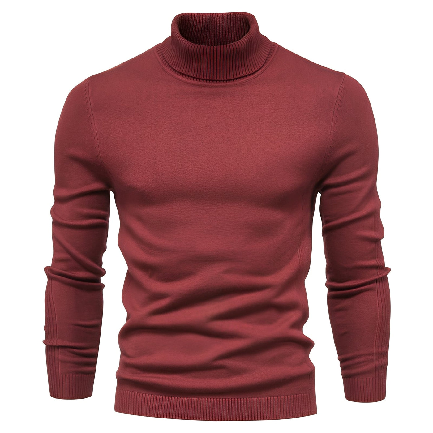 Jonah - Sencillo suéter de cuello alto para hombres