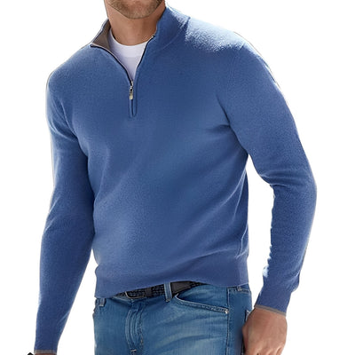 Nash - Jersey casual con cremallera para hombres