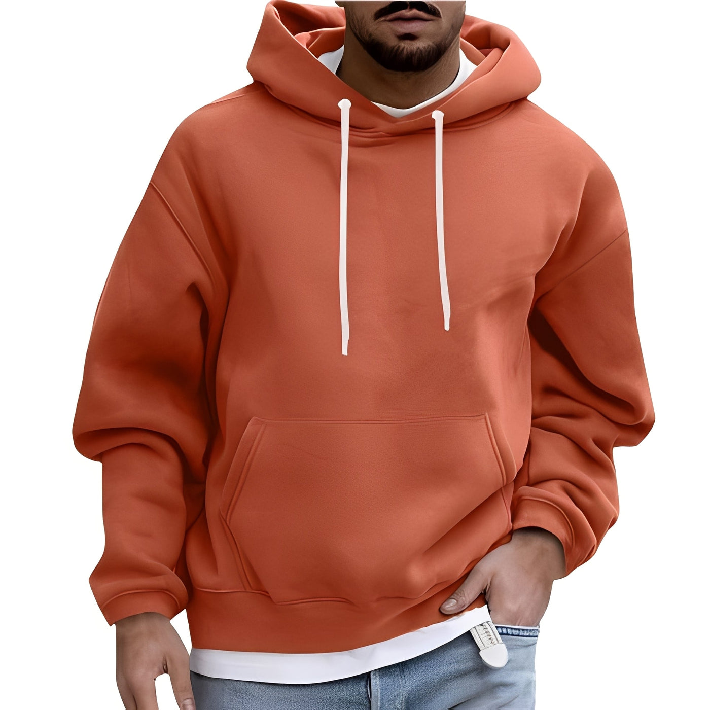 Rupert - Casual Hoodie con Bolsillo para Hombres