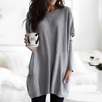 Cheyenne - Camiseta de manga larga holgada y casual para mujer