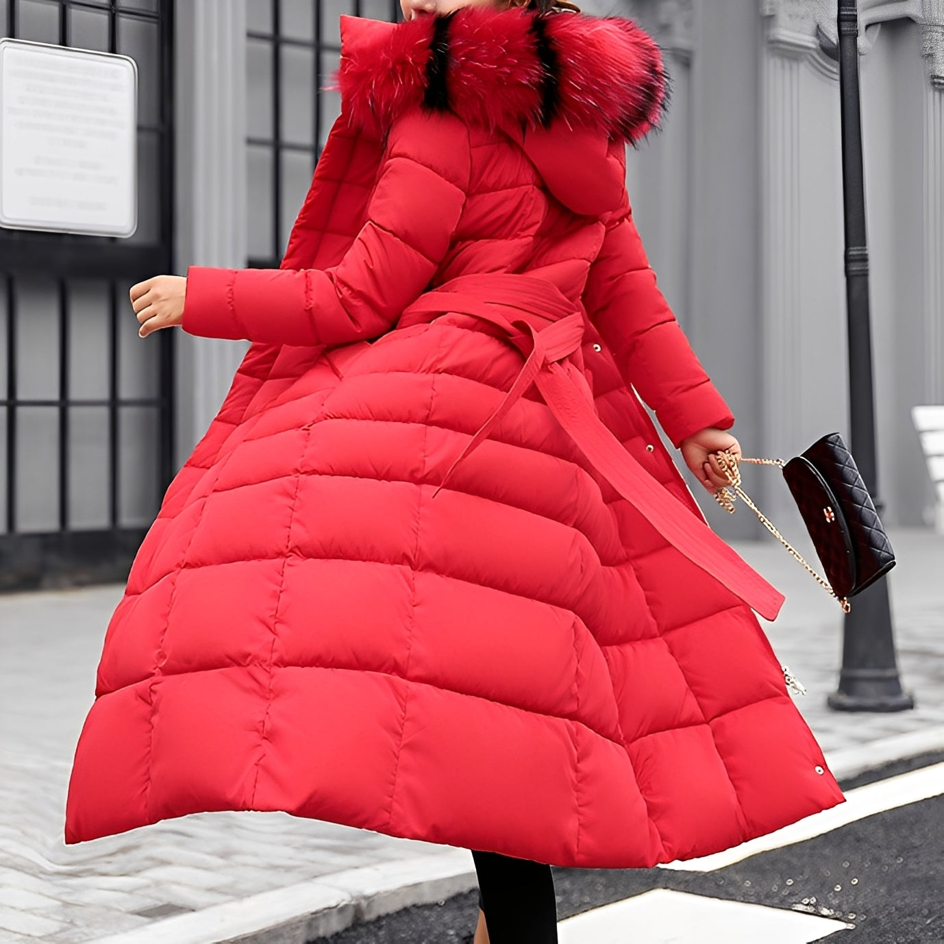 Geraldine - Suave acolchado abrigo de invierno para mujeres