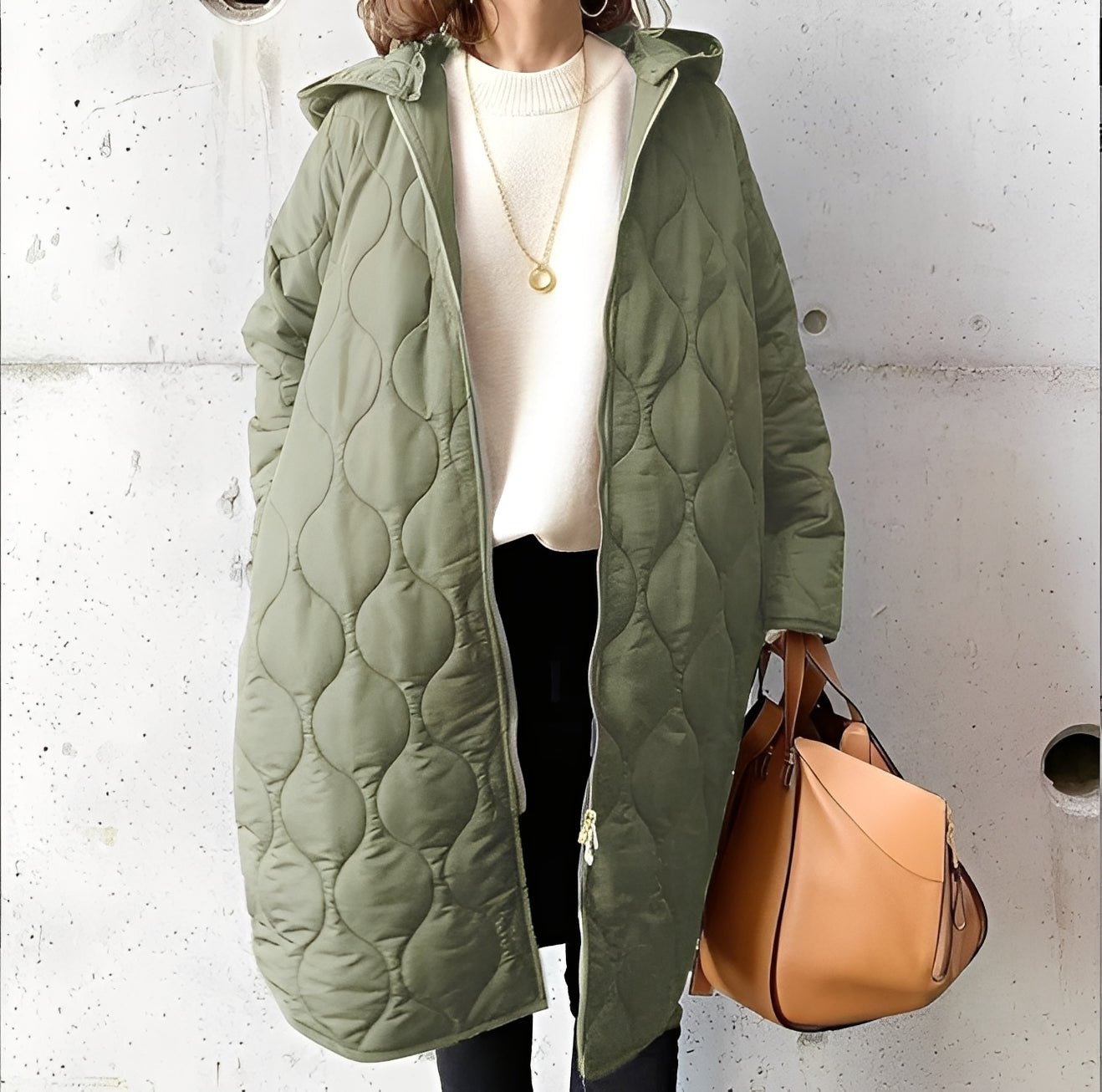 Krystine - Abrigo Parka Casual con Capucha para Mujeres
