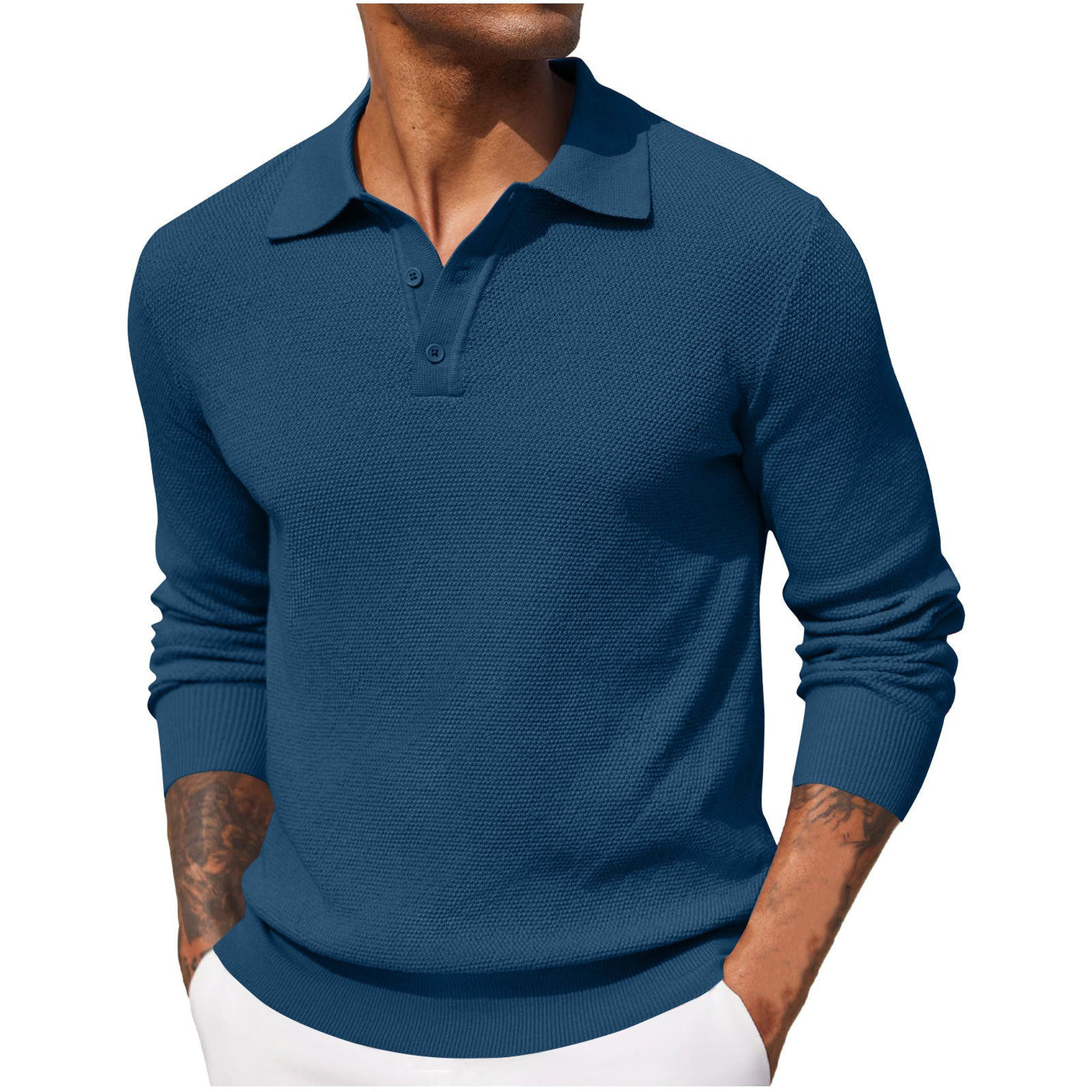 Harrison - Camisa casual de manga larga para hombre