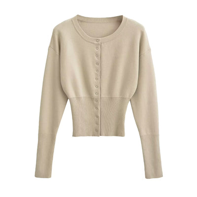 Reverie - Elegante top de punto corto para mujer
