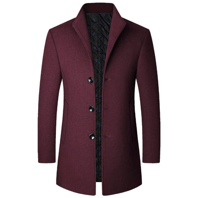 Colson - Elegante abrigo largo de lana para hombres