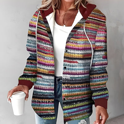 Briana - Casual, cálida chaqueta con capucha para mujeres