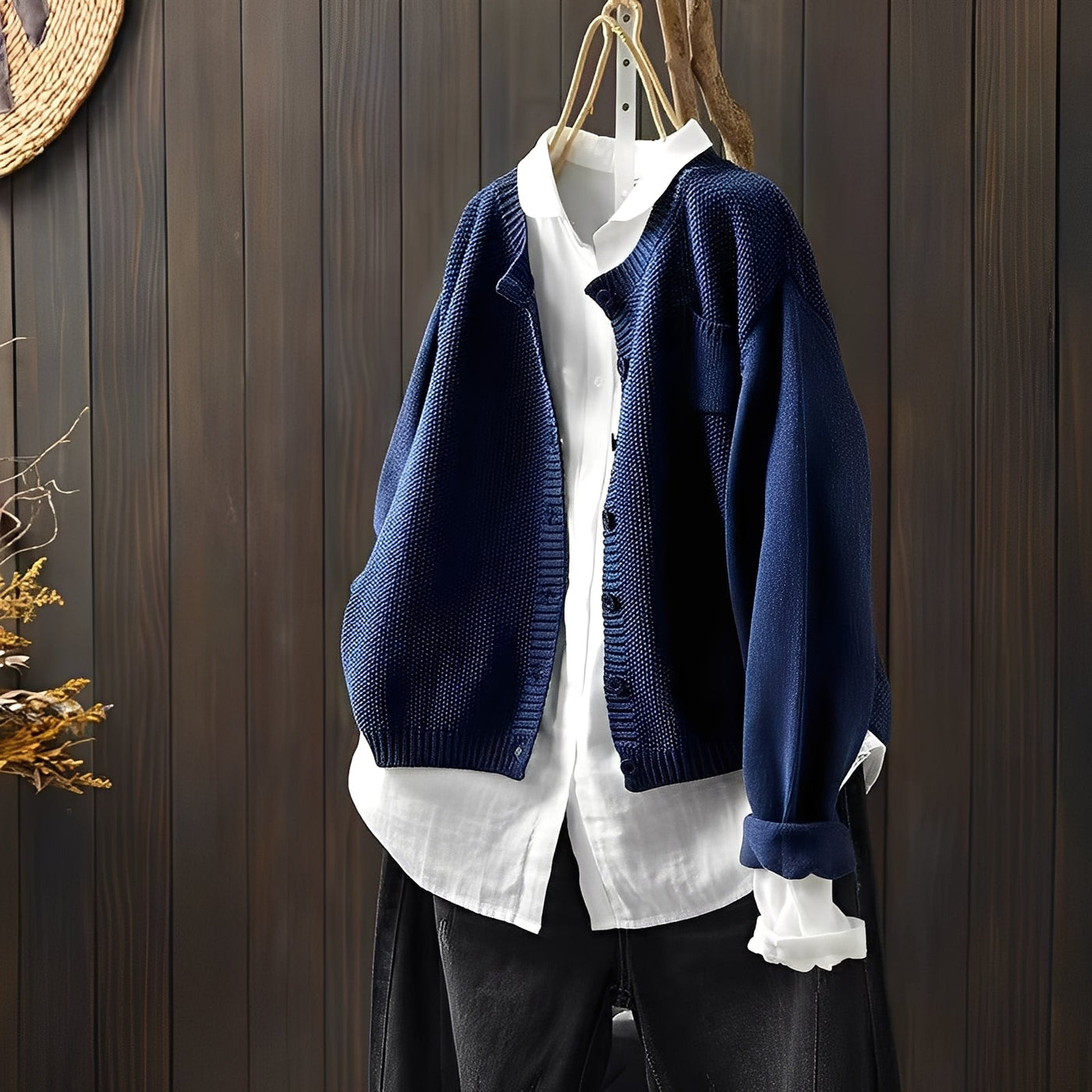 Shanon - Clásica chaqueta de punto holgada para mujeres