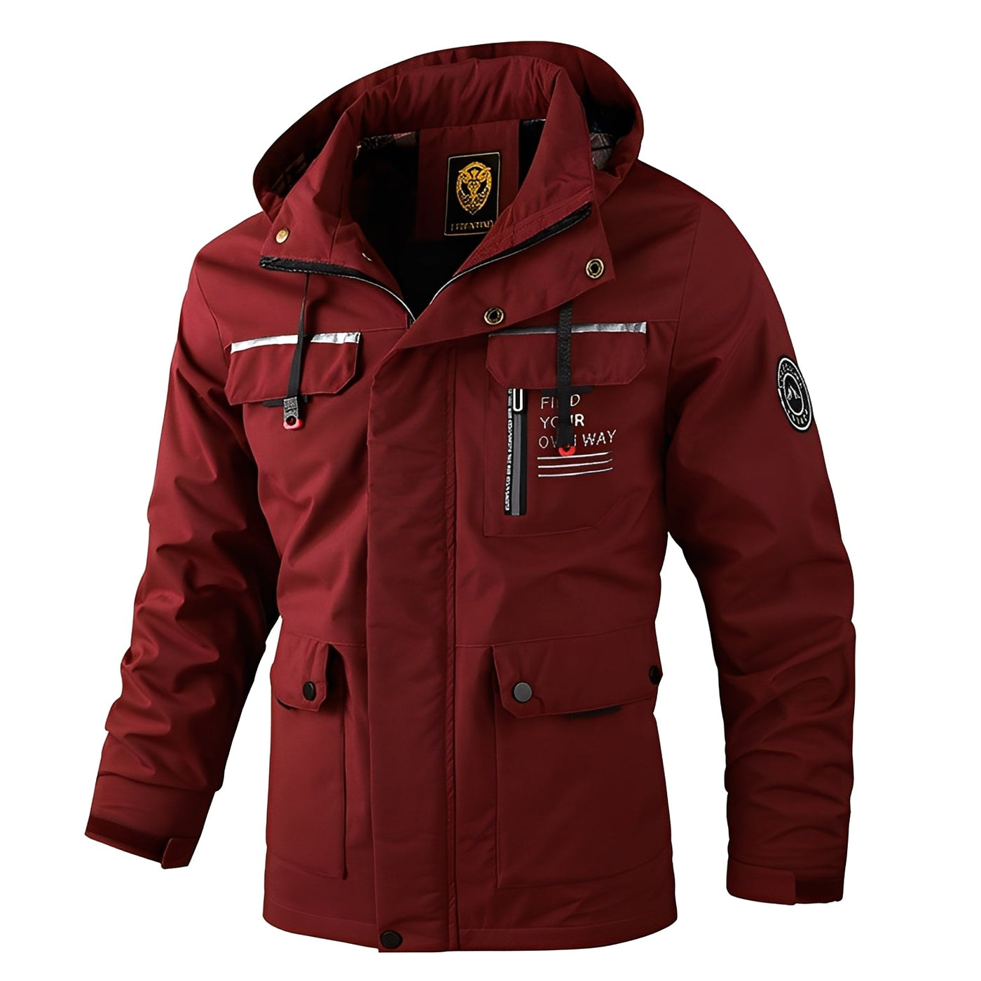 Fredrick - Impermeable, gruesa chaqueta exterior para hombres