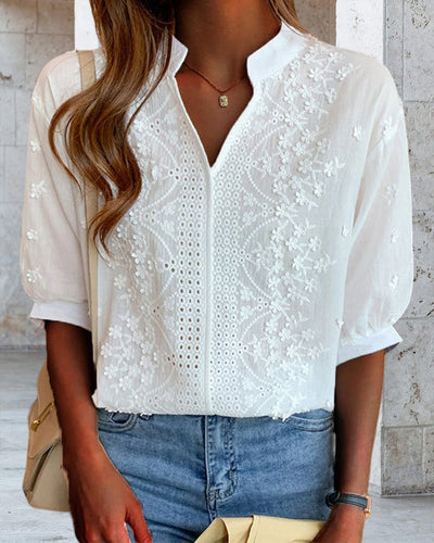 Dina - Blusa Elegancia Bordada