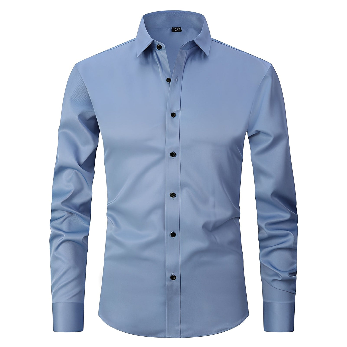 Elton - Camisa formal ajustada y elástica para hombres