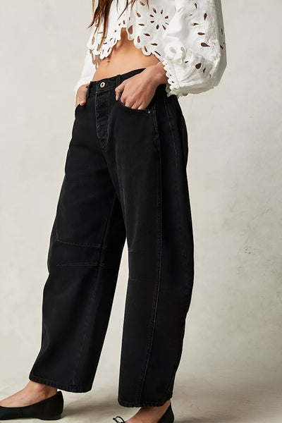 Adrienne - Clásico ancho cortado Barrel-Jeans para mujeres