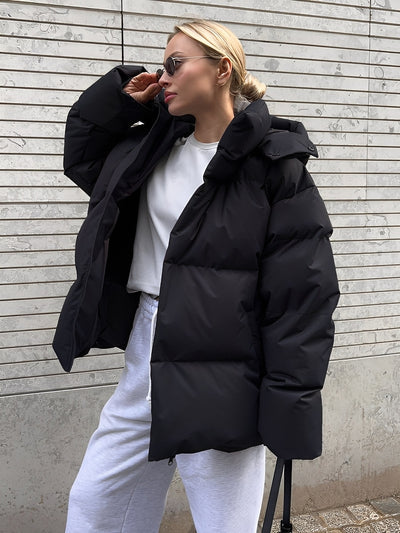 Loreen - Chaqueta acolchada, cálida y suelta para mujeres