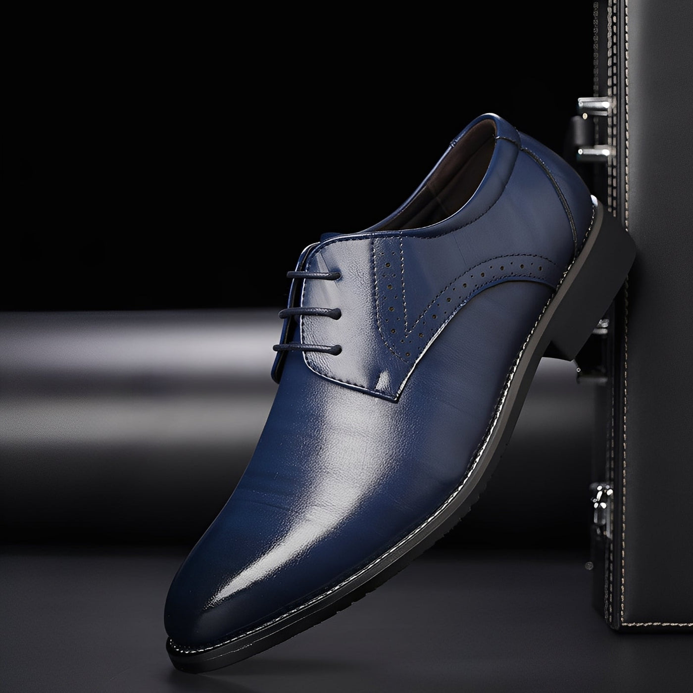 Beckham - Zapatos de cordones formales en estilo brogue para hombres