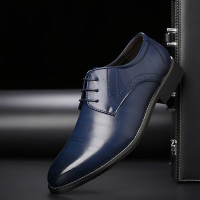 Desmond - Zapatos de cuero formales con detalles brogue para hombres