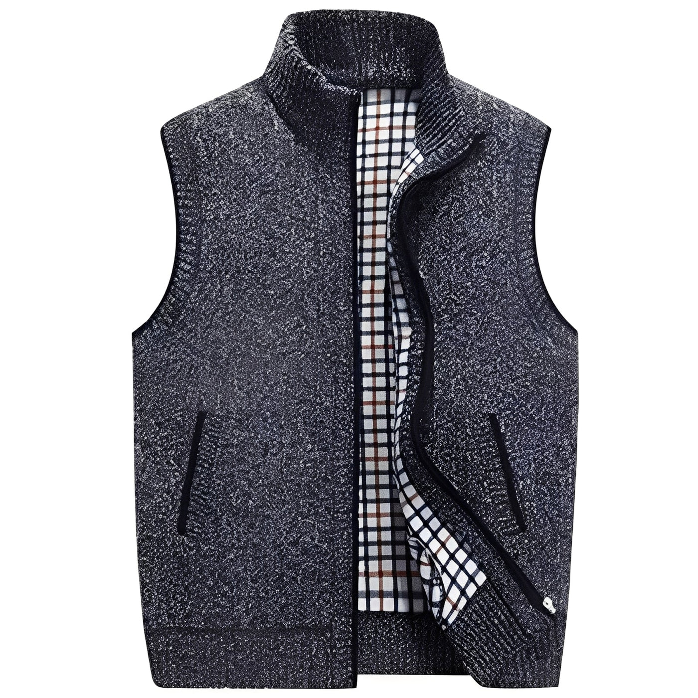 Shaw - Clásica Chaqueta de Punto con Forro para Hombres