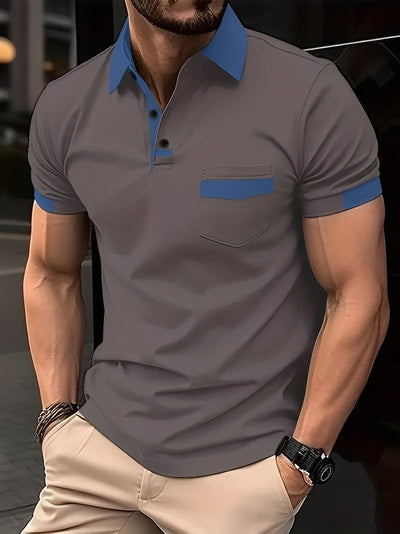 Darwin - Polo de ajuste slim casual para hombres