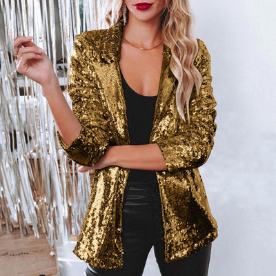 Miranda - Blazer Brillante de Lentejuelas para Mujer