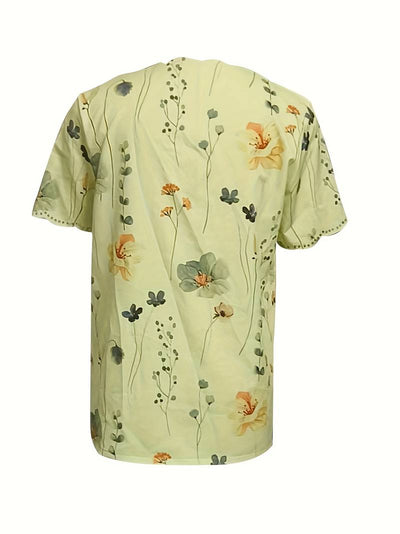 Alyana – Blusa Acampanada con Estampado Floral