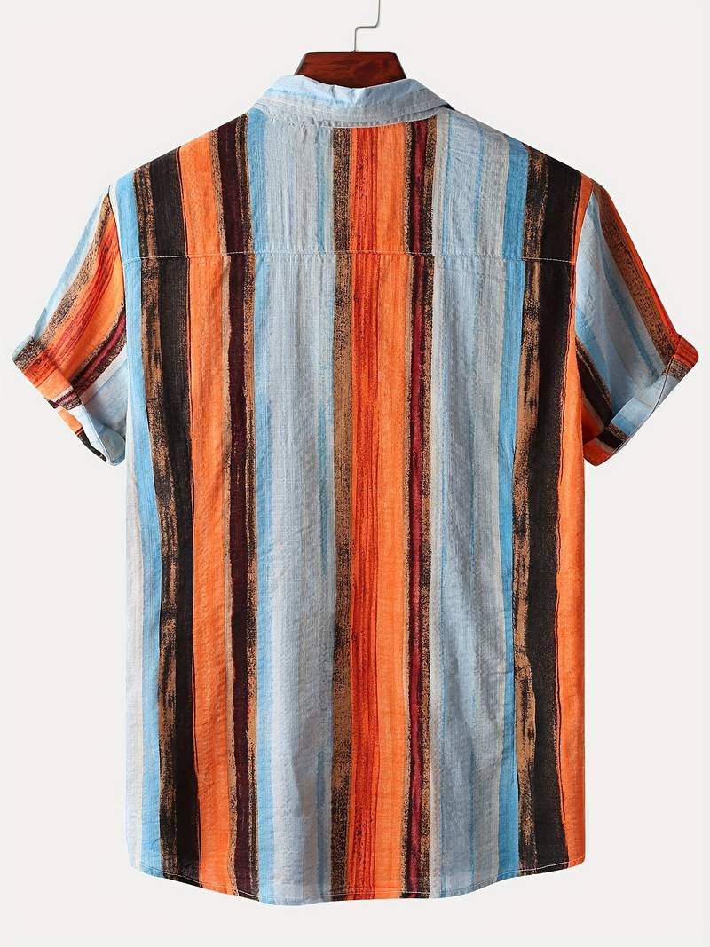 Kenneth - Camisa Casual de Manga Corta con Estilo Fresco