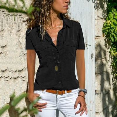 Florence - Blusa Streetwear de Manga Corta