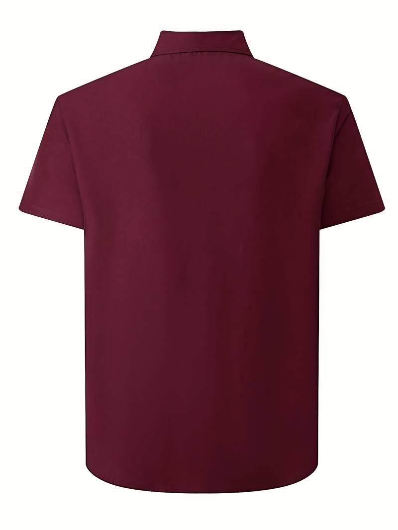 Brent - Camisa Casual Chic de Manga Corta