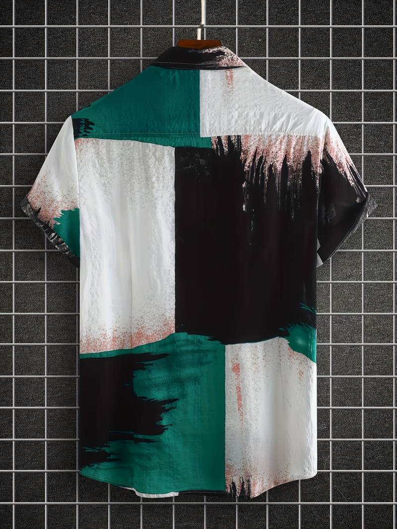Kenneth - Camisa Casual de Manga Corta con Estilo Fresco