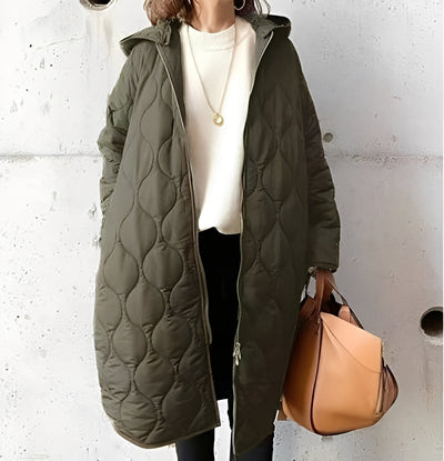 Krystine - Abrigo Parka Casual con Capucha para Mujeres