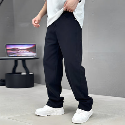 Wendell - Jeans elegantes con pierna ancha para hombres