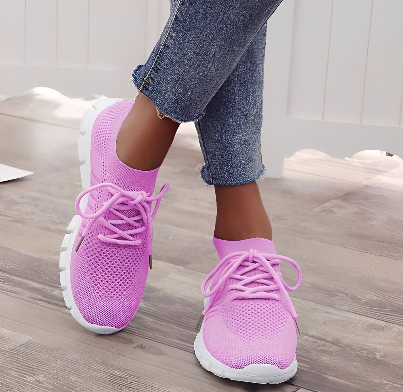 Amanda - Zapatillas ortopédicas de malla tejida para mujeres