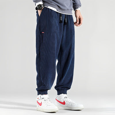 Kodey - Pantalones de pana anchos y casuales para hombres
