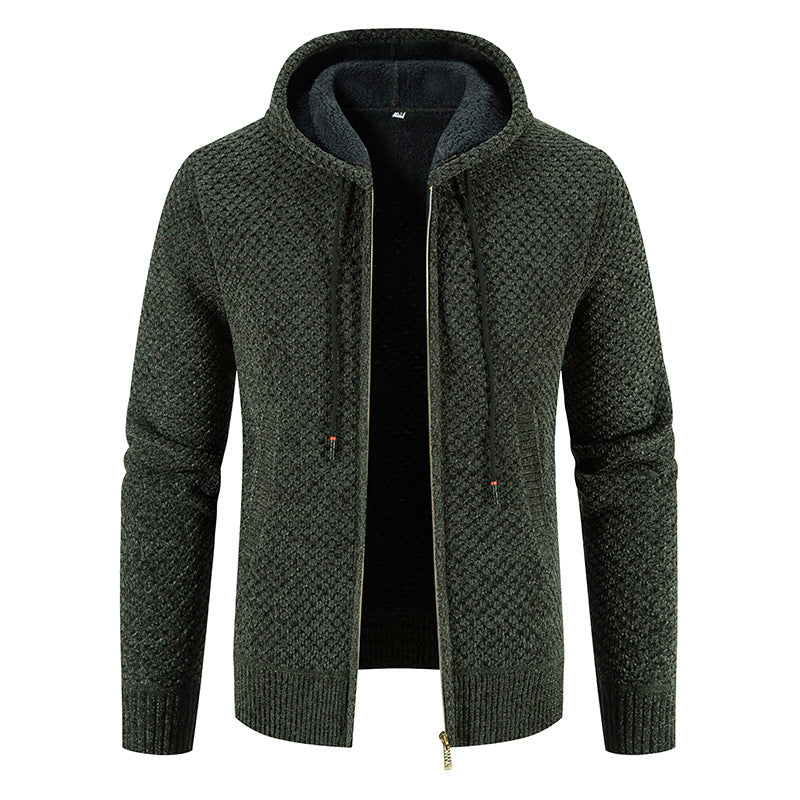 Roswell - Elegante Cardigan con Capucha para Hombres