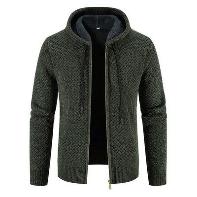 Roswell - Elegante Cardigan con Capucha para Hombres