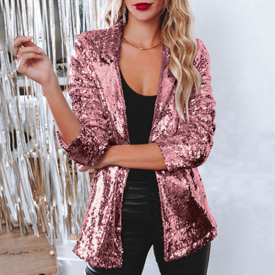 Miranda - Blazer Brillante de Lentejuelas para Mujer