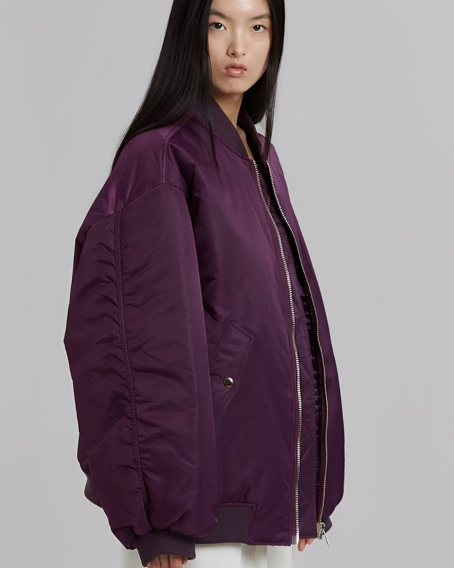 Coleen - Chaqueta bomber oversize casual para mujeres