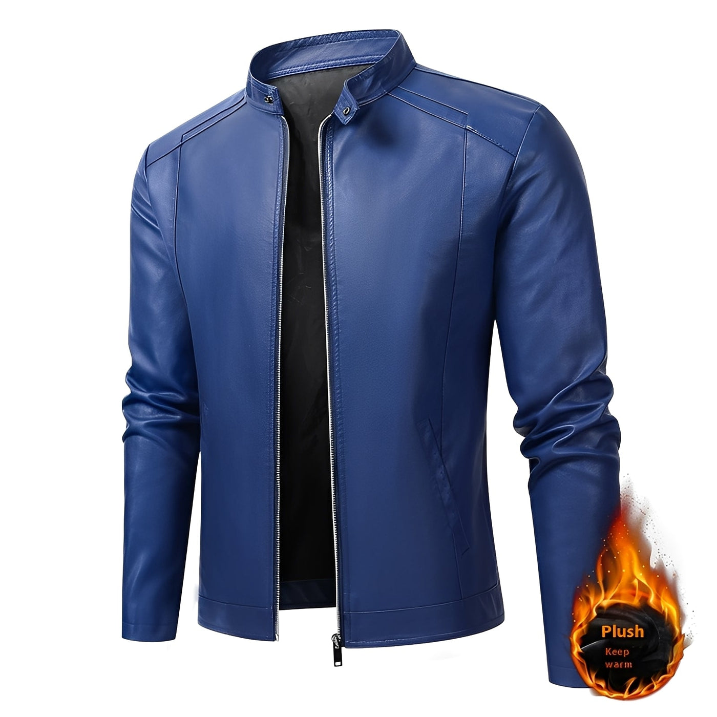 Theodore - Robusta chaqueta de cuero ajustada para hombres