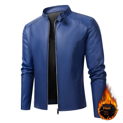 Theodore - Robusta chaqueta de cuero ajustada para hombres