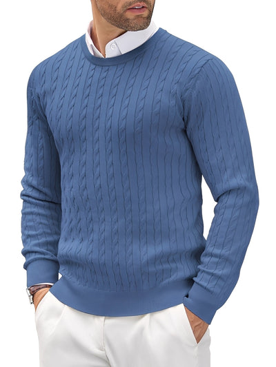 Romilly - Casual, ajustado suéter de punto para hombres