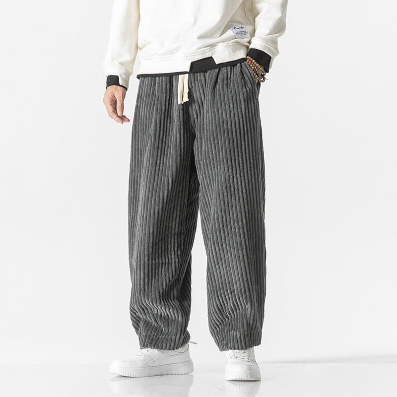 Winfred - Pantalones de pana casuales y holgados para hombres