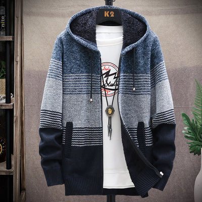 Dawson - Chaqueta larga casual con capucha para hombres